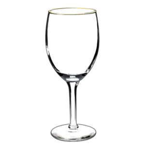 22 Gold Rim Wine Glass (8 oz)