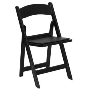 01 Resin Folding Chair - black