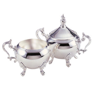 01 Silver Creamer or Sugar Bowl