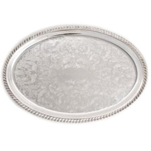 02 Silver Oval Tray (22'' x 16'')