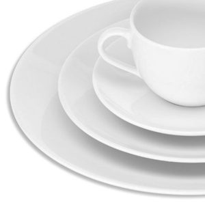 02 White Coupe Dinnerware