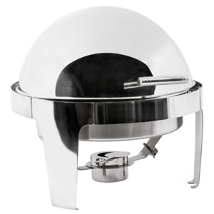 07 Stainless Chafer (8 qt Round Roll Top)